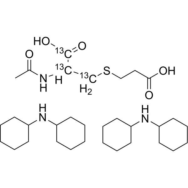 N-Acetyl-S-(2-carboxyethyl)cysteine-13C3 dicyclohexylamine